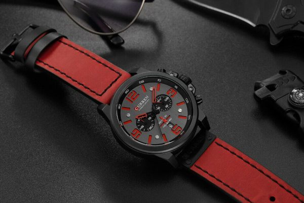 CURREN Men Watch Top Brand Men Military Sport Wristwatch Leather Quartz Watches - Image 3