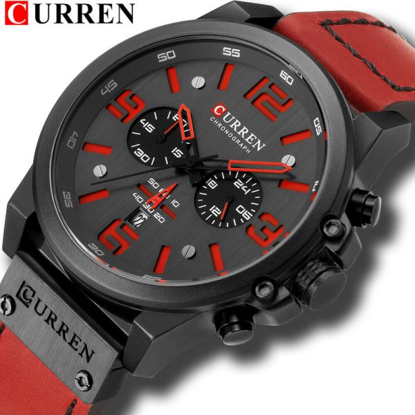 CURREN Men Watch Top Brand Men Military Sport Wristwatch Leather Quartz Watches - Image 17