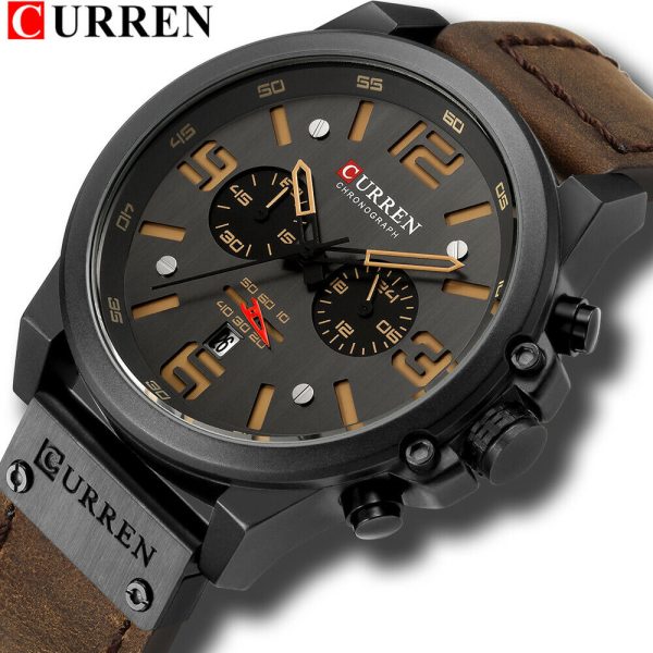 CURREN Men Watch Top Brand Men Military Sport Wristwatch Leather Quartz Watches - Image 16