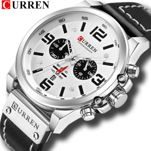 CURREN Men Watch Top Brand Men Military Sport Wristwatch Leather Quartz Watches - Image 18