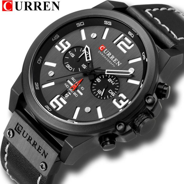 CURREN Men Watch Top Brand Men Military Sport Wristwatch Leather Quartz Watches - Image 14