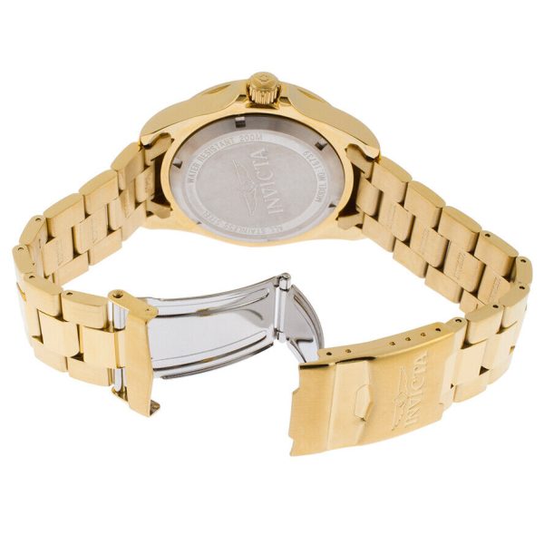 NEW!! Invicta Pro Diver Champagne Dial Gold-tone Roman Numerals Mens Watch - Image 4